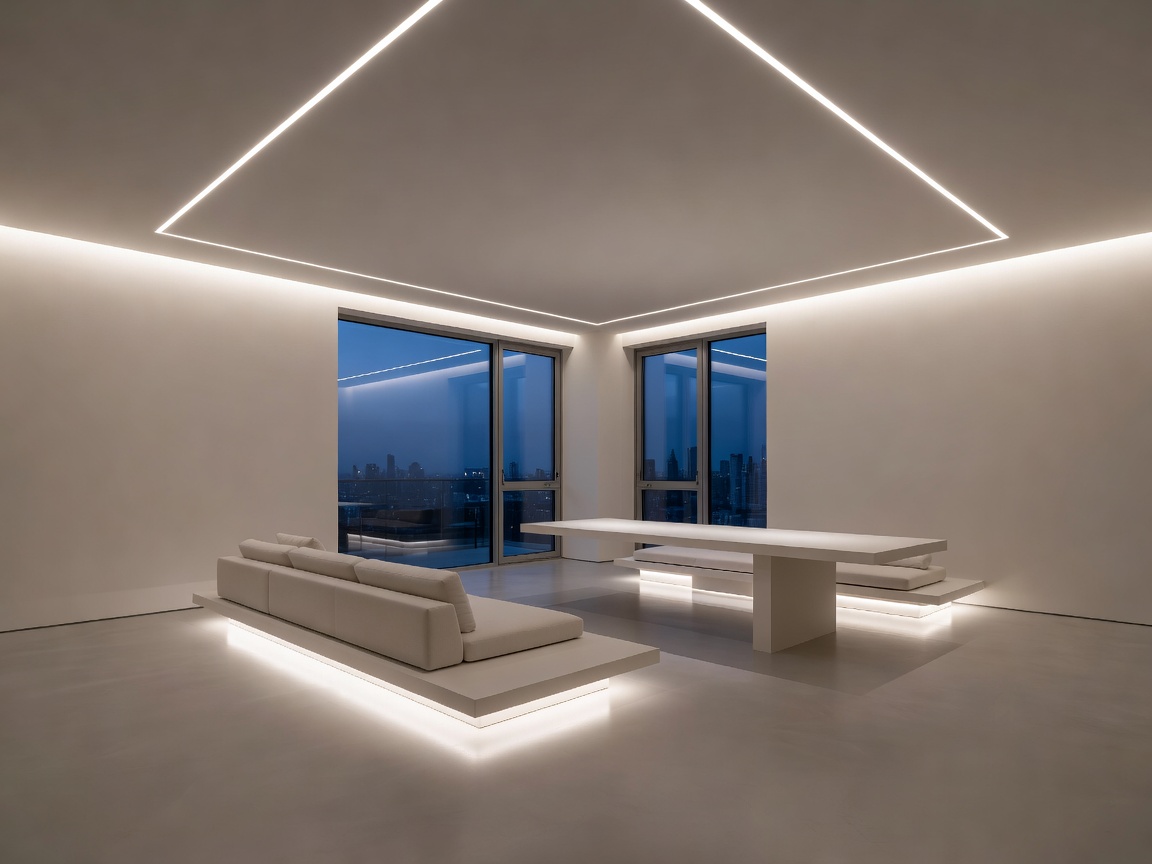 KODO Projects minimalist modern penthouse lighting layout
